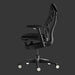 Zijaanzicht van een Herman Miller X Logitech Embody-gamingstoel in zwart