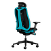 Rechts achteraanzicht van een Herman Miller Vantum-gamingstoel in Abyss-blauw.