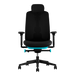 Vooraanzicht van een Herman Miller Vantum Gaming Chair in Abyss blue.