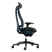 Zijaanzicht van een Herman Miller Vantum Gaming Chair in Nightfall marineblauw van rechts.